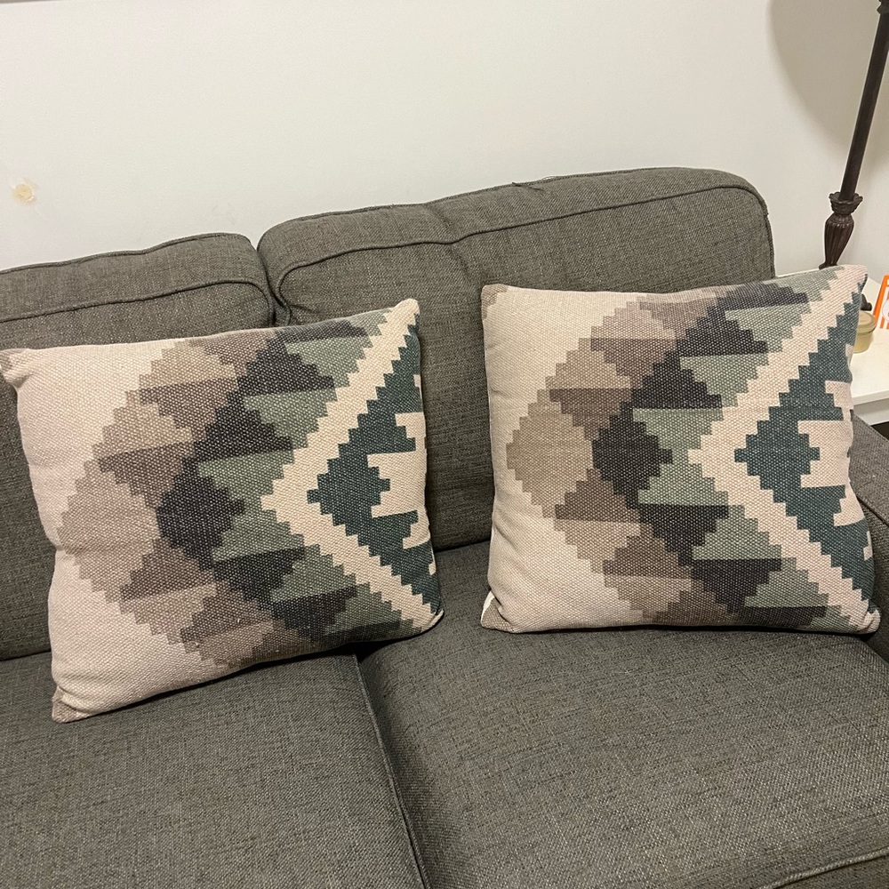 Pair of 2 H&M Geometric throw pillow Covers (covers only)